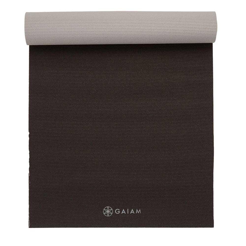 Gaiam Premium Yoga Mat, 6mm, Granite Storm 2121023